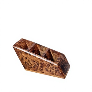 Natural Wood 5-Layer Modern Handmade <b>Remote</b> Control Storage <b>Holder</b> for Living Room Sofa Side Table - Product Image 5