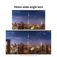 Objectif grand angle et macro 2 en 1 NEEWER pour Sony ZV1 - Grand angle 0,75X, Macro 10X, Verre optique 30 couches, Filetage 49 mm/62 mm Noir/Blanc