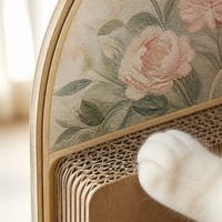 Maison pour animaux de compagnie en bois massif pour salon, avec griffoir en sisal intégré, utilisable toute l'année, sans débris dispersés, jouet pour chat