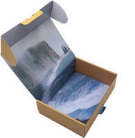 Prix négociable, boîtes d'emballage en carton ondulé recyclé personnalisables, estampage à chaud en feuille d'or, impression quadricolore, UV/brillant