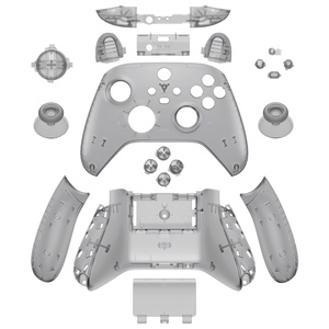 Clear Black Plastic Replacement Full Set Housing Shell with Buttons for Xbox Series X/S Controller - Product Image 1