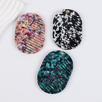 Miroir de maquillage en acide acétique de haute qualité, brosse à cheveux portable, miroir pliable professionnel antistatique avec peigne, cadeau