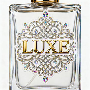 Pegatina de Transferencia de Vinilo con Logotipo Impreso Personalizado, Pegatina Metálica 3D Transparente, Pegatina de Transferencia con Estampado en Caliente Plateado - Product Image 2