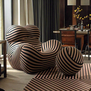 Ensemble de canapé-lit de salon en peluche douce <span class=keywords><strong>coiffeuse</strong></span> avec miroir, canapé en peluche à poils longs couverture en fourrure pour lit - Product Image 1