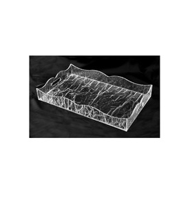 Bandeja acrílica de forma y tamaño personalizados de último diseño, gran calidad con asas, bandeja acrílica para accesorios de cocina - Product Image 4