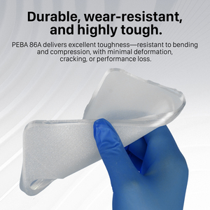 Filament de plastique pour imprimante 3D Magforms, <span class=keywords><strong>fil</strong></span> élastique haute performance, filamentos de Peba 86a transparent, 1,75 mm, 1 kg, filament Peba - Product Image 5