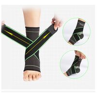 Attelle de cheville sportive en nylon respirante à haute compression avec protection et caractéristiques réglables