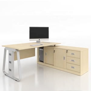 Guangzhou BERSON Classic Durable Metal Desk Legs Furniture Legs L-shaped Office <strong>Computer</strong> Metal Desk - Product Image 3