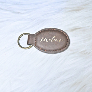 Porte-clés personnalisé en cuir véritable vintage avec mousqueton en acier inoxydable, style dessin animé, pour la maison et la voiture, souvenir nostalgique - Product Image 3