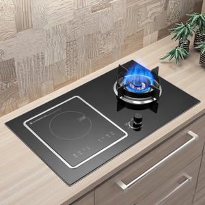 Estufa de <span class=keywords><strong>Gas</strong></span> Eléctrica Integrada de <span class=keywords><strong>Dos</strong></span> Quemadores con Soporte de Hierro Fundido, Encendido Eléctrico, Multifuncional, de Doble Combustible para Uso Doméstico - Product Image 5