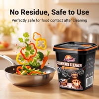 Pâte Nettoyante en Acier Inoxydable Multi-Usages, Crème Dégraissante et Détartrante pour Fours et Ustensiles de Cuisine – Meilleure Vente