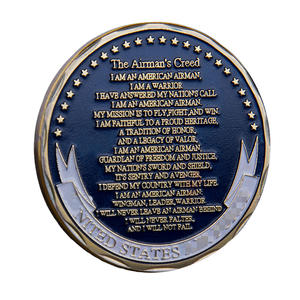 Moneda Conmemorativa de Metal Chapada en Oro, Moneda de Recuerdo con el Lema del Aviador, Moneda Coleccionable de Excelencia e Integridad - Product Image 3