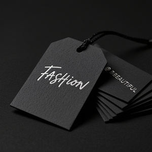 Benutzer definierte Luxus-Logo-Kleidung Tags Recycelbare grüne Karte Papier hängen Tags für <span class=keywords><strong>T</strong></span>-Shirts & Jacken speziell für Unternehmen - Product Image 3