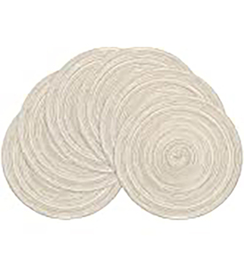 Mantel Individual de círculo de algodón contemporáneo, estampado Digital impermeable, diseño a cuadros elegante para uso en bodas, tela de encaje - Product Image 1