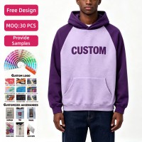 Sudadera Personalizada de 380 g/m², 100% Algodón, Manga Raglán, Estampado Desgastado, Corte Ajustado, Felpa de Algodón