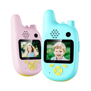 Walkie Talkie Infantil D25 2G Inalámbrico con Pantalla para Niños, Set Azul y Rosa - Product Image 5