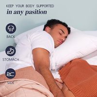Oreillers de lit blancs de qualité hôtelière, doux, moelleux, rafraîchissants, en duvet synthétique, taille Queen. Convient à toutes les positions de sommeil.