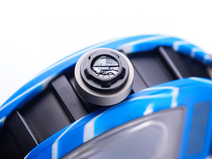 Men's Tourbillon Mechanical <b>Watch</b>, Blue Carbon Fiber Skeleton Design, Sporty Business <b>Watch</b> - Product Image 5