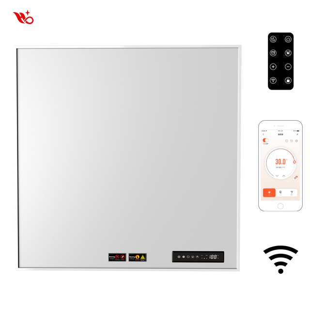 Smart Constant Temperature Panel Heaters Home Wall Mounted Carbon Crystal Electric Glass Infrared Radiant Room Panel Ceiling