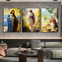 Christian toile mur Art HD imprimer Jésus Portrait peinture à l'huile moderne art religieux peinture murale