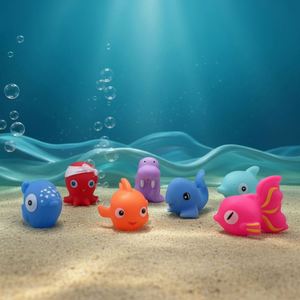 Custom Shape Baby <b>Bath</b>-Time Rubber Yellow Duck Squeezable with Squeaky Sound Floating Toy-Educational Stress-Relieving Children - Product Image 4