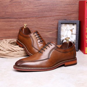 Chaussures de ville et Richelieu en cuir pour hommes, Bottes Chelsea, Chaussures de mariage, Bottes pour hommes, Chaussures brogues pour hommes - Product Image 4