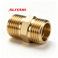 Raccord de tuyauterie droit ALITAIR NPT, raccord hexagonal réducteur en laiton avec poignée en acier, norme de plomberie