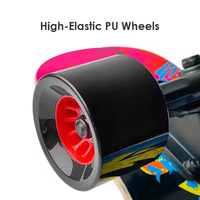 Longboard de danse en érable du Nord-Est à 7 couches, durable, 42*9.5 pouces, personnalisé en usine, pour le cruising urbain