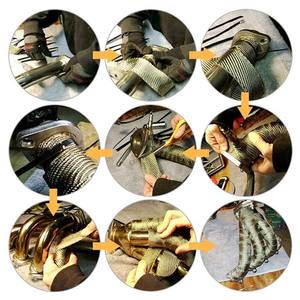 टाइटेनियम फाइबरग्लास निकास कवर हीट शील्ड टेप अनुकूलित आकार - Product Image 5