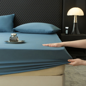 Lyocell Fiber Fitted Sheet Set US Size Home <strong>Bedding</strong> Deep Pocket Sheet&amp;Pillowcase 3pcs Hot Sleeper 60S 600TC Eucalyptus <strong>Bedding</strong> - Product Image 1