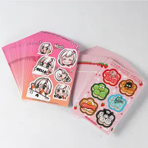 Printing Custom Shape Kiss Cut Sticker Sheet Cut Logo High Quality Print Stickers Self Adhesive Vinyl Stickers For Packaging