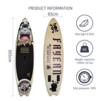 Nouvelle Planche de Stand Up Paddle Gonflable 2026 – Design Premium avec Accessoires, Pont Antidérapant en EVA et Anneaux en D – Idéale pour Tous les Niveaux (Pêche, Surf)