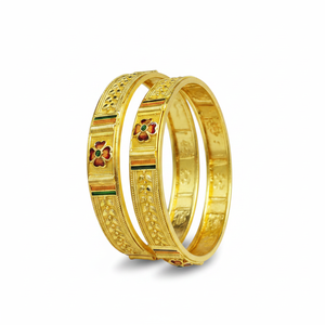Designer Meenakari Royal Fine <b>Bangles</b> <b>Set</b> Elegant Ethnic Jewelry Premium Traditional Wedding Collection - Product Image 2