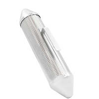 Factory Wholesale Orff Conical Scraper Tube Latin Percussion Instrument Stainless Steel Metal Guiro with Comb Scraper