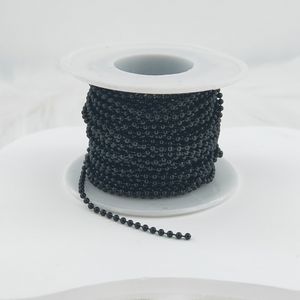 Byron rantai manik logam Stainless Steel 2mm, pengiriman cepat rantai 10 meter/rol Aksesori rol rantai bola emas perak - Product Image 6