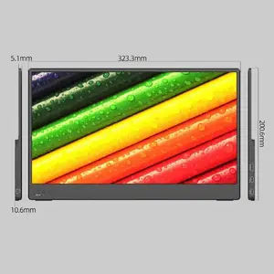 15.6 Inch Full Hd 2K 4K Ips Super Dunne Lichtgewicht Draagbare Lcd Monitor Touch Screen Mobiele Telefoon Laptop computer Type-C Usb