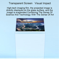 Écran d'affichage intelligent moderne multi-fonctions podium transparent numérique interactif intelligent de vente chaude
