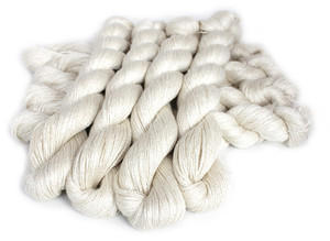 Non tinti di Seta Cachemire Mescolato Pizzo Peso Undyed Filati per Maglieria A Mano - Product Image 3