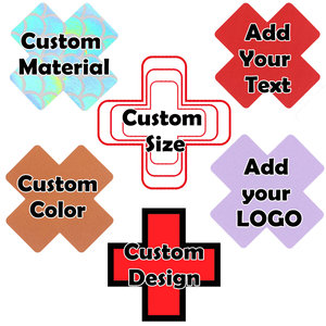 Pétalos Adhesivos para el Pecho con Múltiples Diseños, Sin Costuras, con Brillo Sexy, Estampado de Leopardo, Temática Navideña, Cubrepezones Personalizados para Mujer - Product Image 4