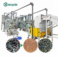 Machine de granulation de fil de cuivre, équipement de recyclage du cuivre et du plastique par broyage et séparation