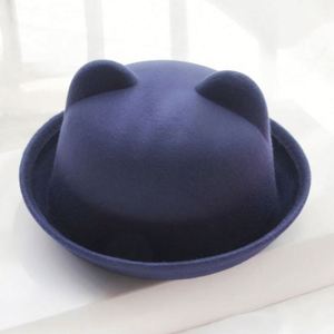 Sombrero Fedora de Fieltro de Lana con Orejas de Gato para Adultos, Unisex, Estilo Vintage, Gorra de Lana, Regalo Promocional - Product Image 2
