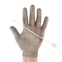 Gants en maille d'acier inoxydable 316L de qualité alimentaire, résistants aux coupures de niveau ANSI A9, gants de travail en maille