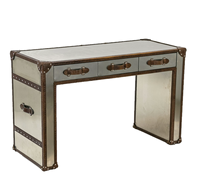 Bureau de direction en aluminium durable de style industriel de luxe avec design loft, fixation murale, finition antique pour la maison ou le bureau
