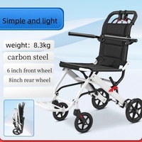 Fauteuil roulant âgé Produits tendance 2025 Nouveautés Chaise médicale Avion Fauteuil roulant léger