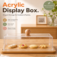 Nouvelle boîte de rangement transparente anti-poussière en bambou et bois pour beurre, plateau à fromage et beurre japonais avec couteau et fourchette
