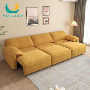 Sofá cama de tela multifuncional inteligente de estilo italiano, sofá eléctrico reclinable de 2 y 3 plazas para habitación de <span class=keywords><strong>alquiler</strong></span> de apartamento - Product Image 3
