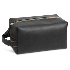 Factory Wholesale Vintage PU <strong>Leather</strong> Cosmetic <strong>Toiletry</strong> <strong>Bag</strong> for <strong>Men</strong> Waterproof Portable Travel Makeup Storage <strong>Bags</strong> Handbag Women - Product Image 2
