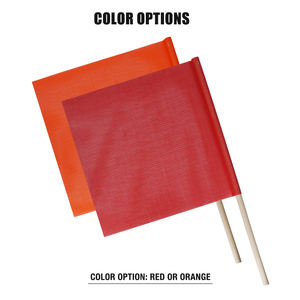 FMCSA 393.87 approuvé 18x18 pouces/24x24 pouces drapeau de sécurité en maille de PVC avec cheville en bois - Product Image 6