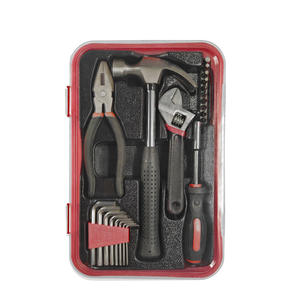 Juego de herramientas domésticas universal de 22 piezas con martillo, alicates, destornillador, llave inglesa y llaves hexagonales para reparación y mantenimiento del hogar - Product Image 3