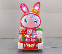 Chaise à bascule musicale pour enfants à monnayeur, modèle Lapin de Cristal, jouet électrique pour la maison et les supermarchés